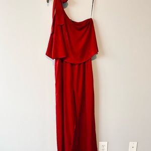 One shoulder jumpsuit